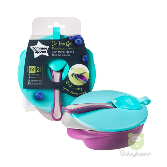 Tommee Tippee On the Go Baby Feeding Bowl 2 Nos
