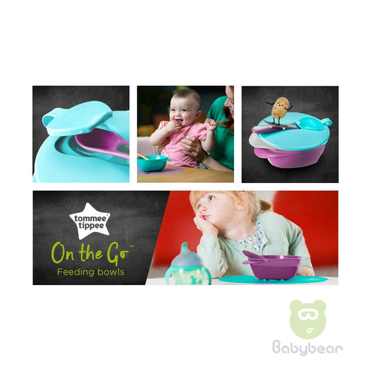 Tommee Tippee On the Go Baby Feeding Bowl 2 Nos