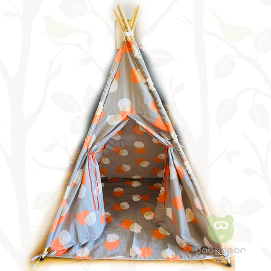 Teepee Tent  with Mat- Nordic Grey