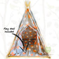 Teepee Tent  with Mat- Nordic Grey