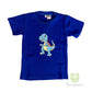 Dino Tshirt - Peacock Blue