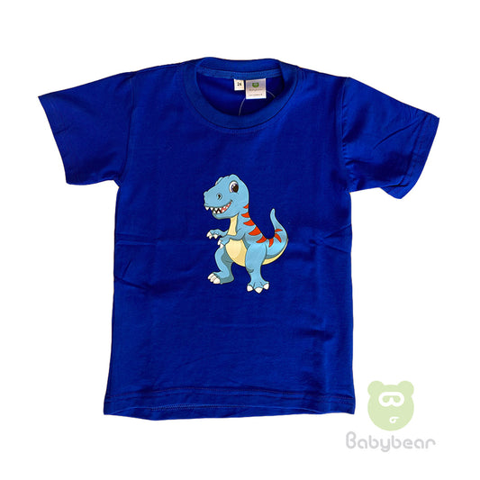 Dino Tshirt - Peacock Blue
