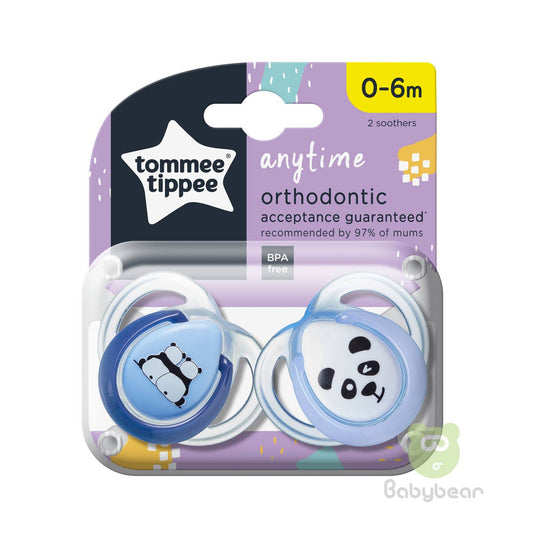 Tommee Tippee Orthodontic Soother Pacifier 0-6m Anytime