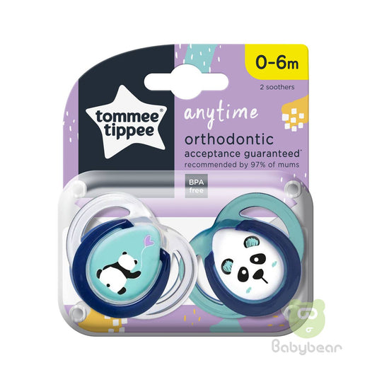 Tommee Tippee Orthodontic Soother Pacifier 0-6m Anytime