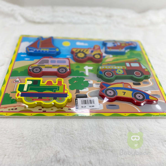 Wooden Puzzle Vehicle Transport