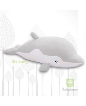 Dolphin Soft Toy Grey 2ft Long