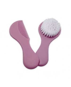Baby Brush and Comb Set- Pink