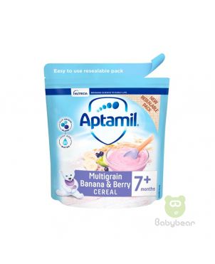 Aptamil Baby Food Multigrain Banana & Berry Porridge 7m+ 200g