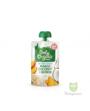 Only Organic Mango Coconut & Quinoa Food Pouch 120g 6m+