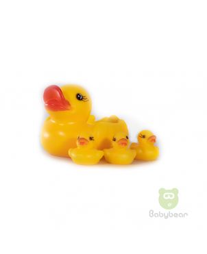 Rubber Duck Family Bath Set (Set of 4) - Floating Bath Tub Toy Small