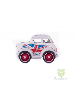 Metal Friction Powered Die-cast Classic Mini Cooper White