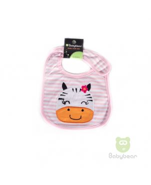 Babybear Cloth Bib Pink Stripe