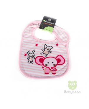 Babybear Cloth Bib Pink Elephant