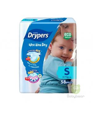 Drypers Baby Pampers in Sri Lanka - Babybear Diapers and Pampers 58pc