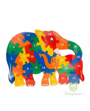 Wooden Elephant Toy in Sri Lanka - Wooden Elephant ABC