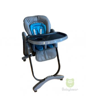 Teal Grey Baby Feeding Chair