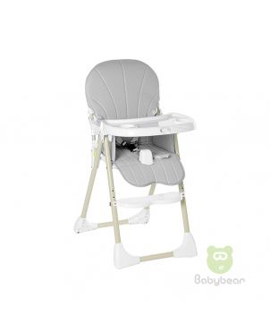 Shell Design Baby Feeding Chair Grey