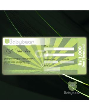 Babybear Rs. 1000 Gift Voucher/ Gift Card