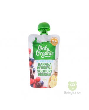 Only Organic - Banana Berries Yoghurt Pouch Baby Food
