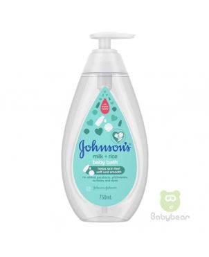 Johnsons Milk + Rice Baby Bath 750ml