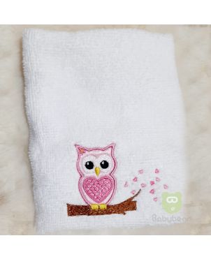 Owl Towel Packed in Box (12x12Inch)