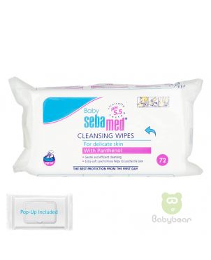 Baby SebaMed Cleansing Wipes for delicate skin 72pcs Made in Germany