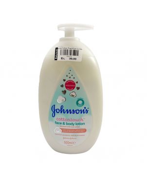 Johnsons Cotton Touch Face and Body Lotions 500ml (Italy)