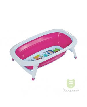 Foldable Bath Tub - Babybear - Pink  Portable