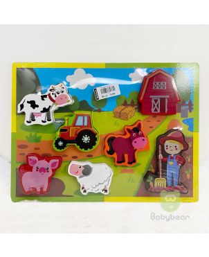 Wooden Puzzle Farm Animals